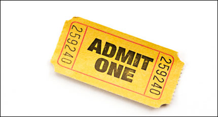 movie admission ticket