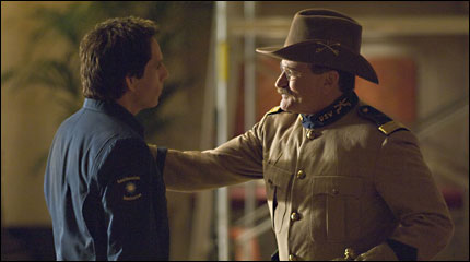 Ben Stiller and Robin Williams in Night At The Museum: Battle For The Smithsonian