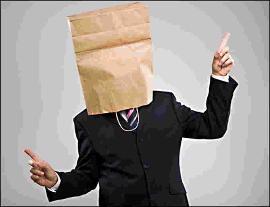a man with a paper bag over his head a man with a paper bag over his head