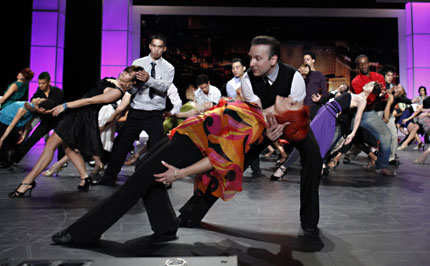 choreographer Jean Marc Genereux and his wife Frances Mousseau teach a dance on Fox's 'So You Think You Can Dance'