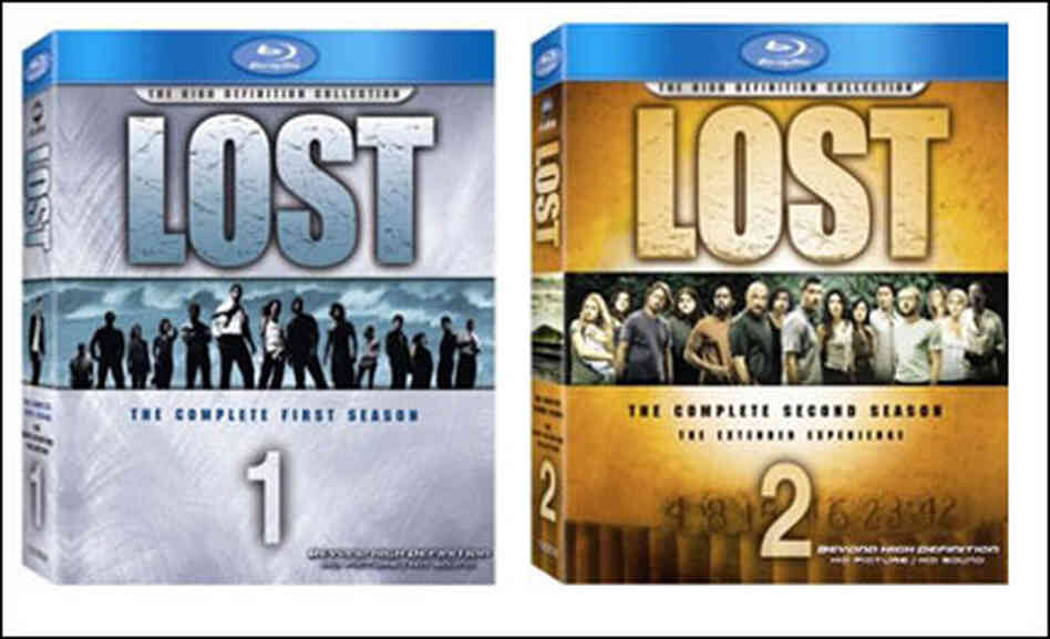 The Blu-ray sets of Lost Seasons 1 and 2 The Blu-ray sets of Lost Seasons 1 and 2