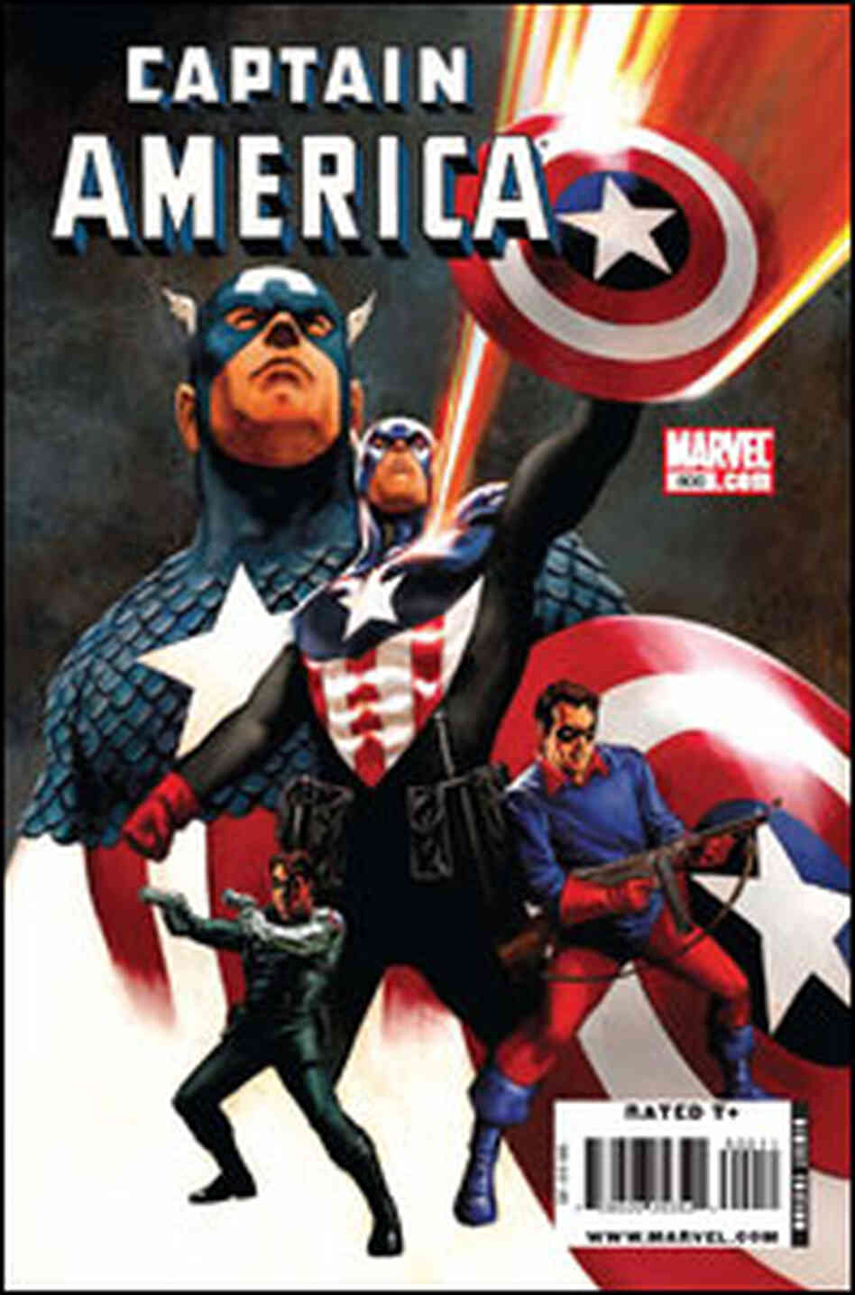 The cover of an upcoming issue of Captain America The cover of an upcoming issue of Captain America