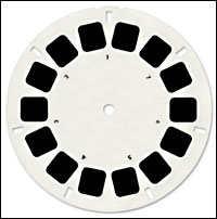 stereo image reel, similar to those used in a View-Master