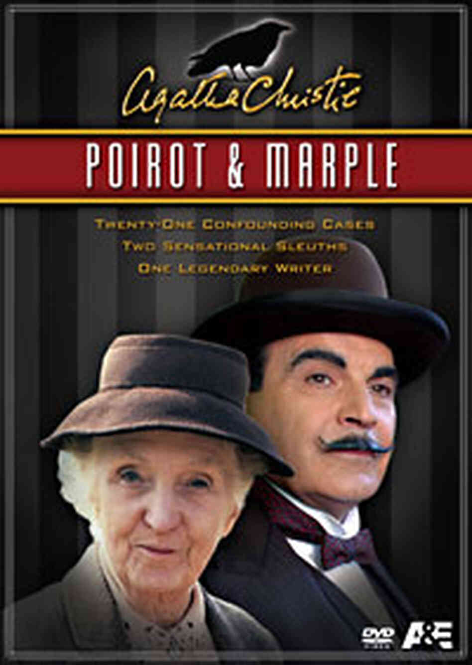 The cover of the box set 'Agatha Christie: Poirot And Marple. The cover of the box set 'Agatha Christie: Poirot And Marple.