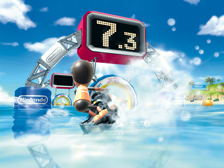 A screenshot from Wii Sports Resort