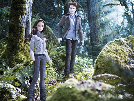 The Mattel Barbie dolls designed after the characters of 'Twilight.'