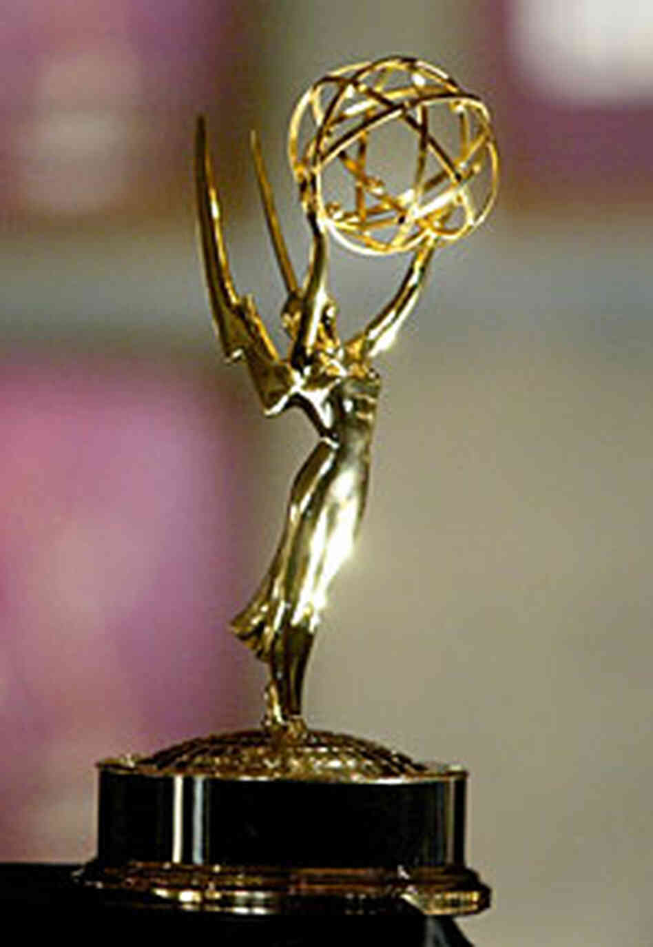 An Emmy statuette An Emmy statuette
