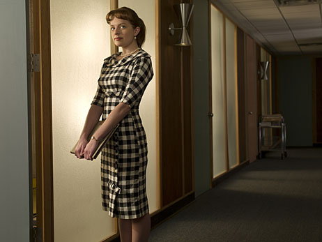 Elisabeth Moss as Peggy Olson in <em>Mad Men</em>.