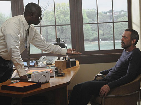 Andre Braugher and Hugh Laurie in the season premiere of Fox's 'House.'