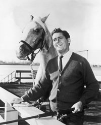 Mr. Ed and Alan Young, of the show 'Mr. Ed'.