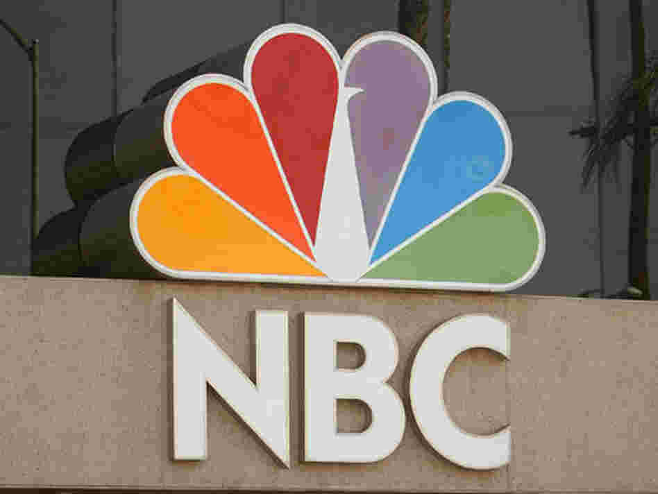 NBC's logo on the NBC Studios building. NBC's logo on the NBC Studios building.