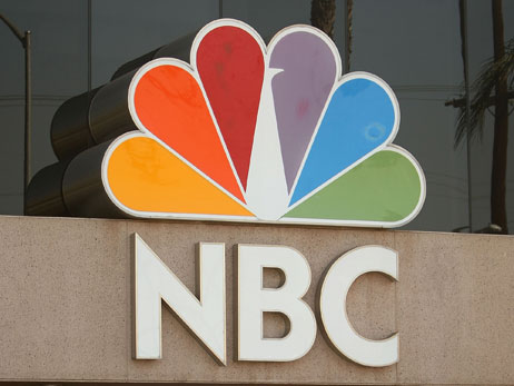 NBC's logo on the NBC Studios building.