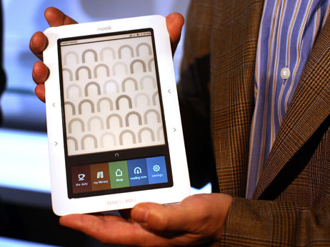 Barnes & Noble's Nook e-reader.