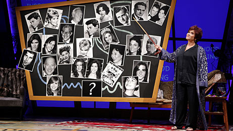 Carrie Fisher in her show, 'Wishful Drinking'.