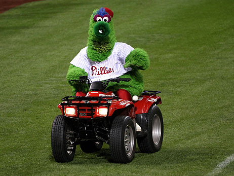 The Phillie Phanatic.