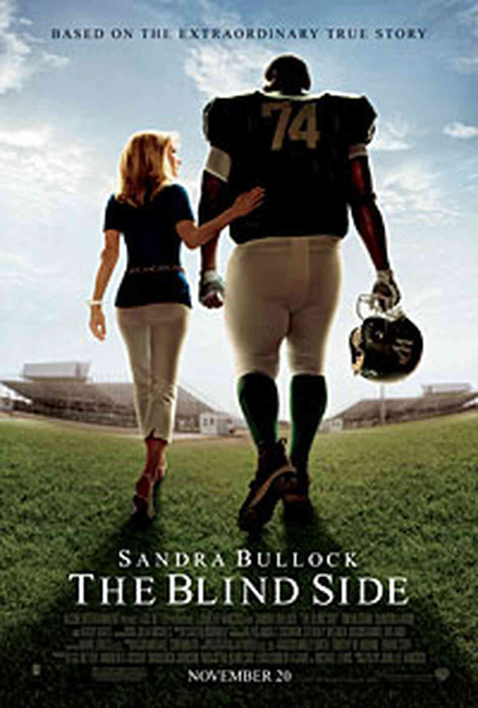 the poster for 'The Blind Side'. the poster for 'The Blind Side'.