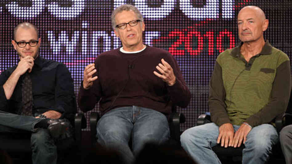 Damon Lindelof, Carlton Cuse and Terry O'Quinn. Damon Lindelof, Carlton Cuse and Terry O'Quinn.