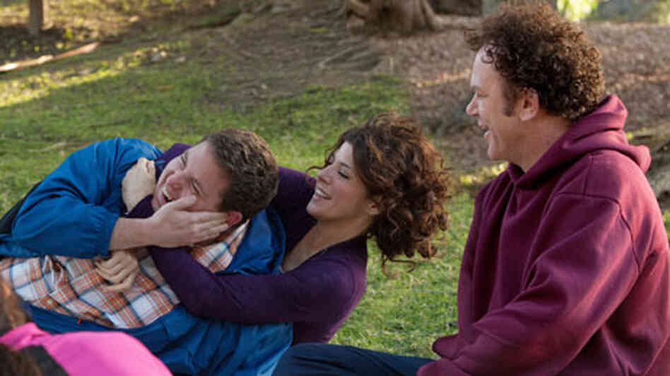 Jonah Hill, Marisa Tomei, and John C. Reilly in Cyrus. Jonah Hill, Marisa Tomei, and John C. Reilly in Cyrus.