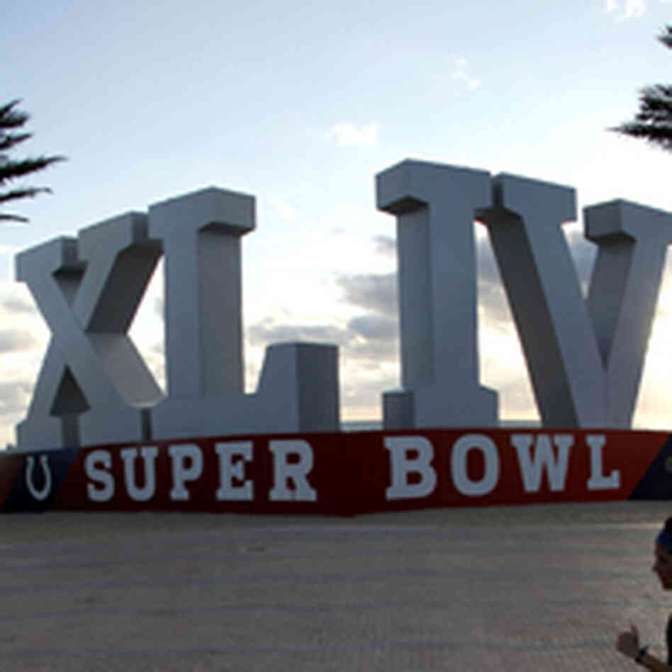 Super Bowl XLIV sign in Fort Lauderdale, Florida. Super Bowl XLIV sign in Fort Lauderdale, Florida.