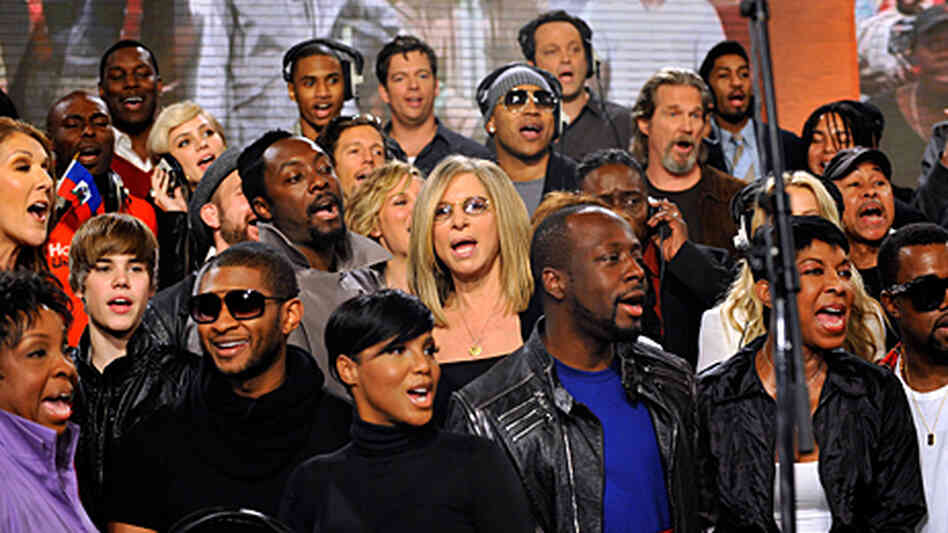 Participants in the new recording of 'We Are the World' to benefit Haiti. Participants in the new recording of 'We Are the World' to benefit Haiti.