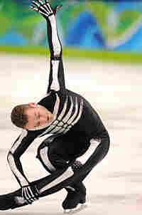 Belgian skater Kevin van der Perren competes in the short program at the 2010 Winter Olympics. Belgian skater Kevin van der Perren competes in the short program at the 2010 Winter Olympics.