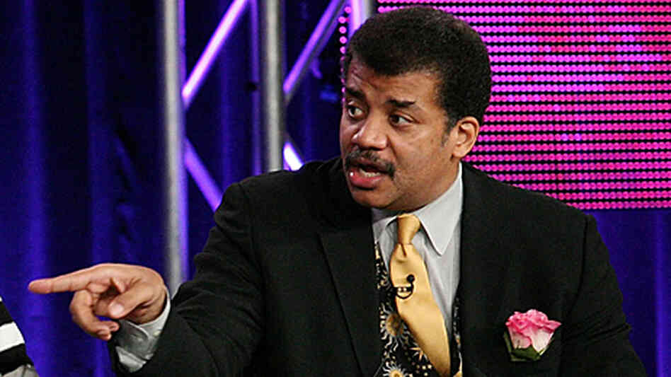 Neil deGrasse Tyson speaks at the Television Critics Association press tour in January 2010. Neil deGrasse Tyson speaks at the Television Critics Association press tour in January 2010.