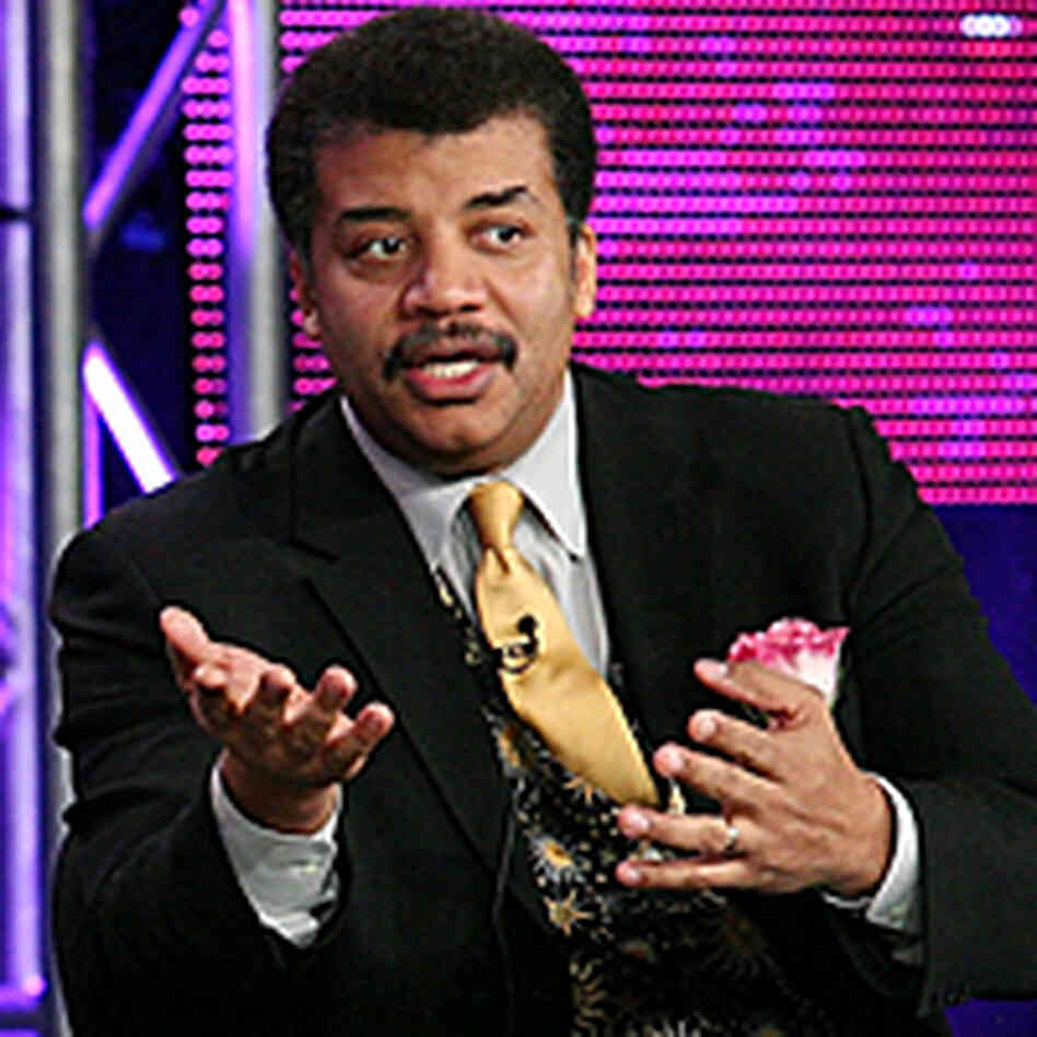 Neil deGrasse Tyson speaks at the Television Critics Association press tour in January 2010. Neil deGrasse Tyson speaks at the Television Critics Association press tour in January 2010.
