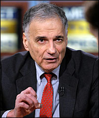 Ralph Nader announces his candidacy on NBC's Meet The Press