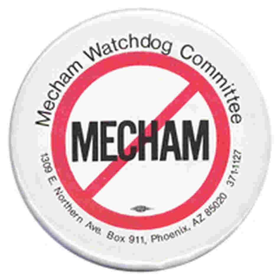 Mecham Watchdog Committee button. Mecham Watchdog Committee button.