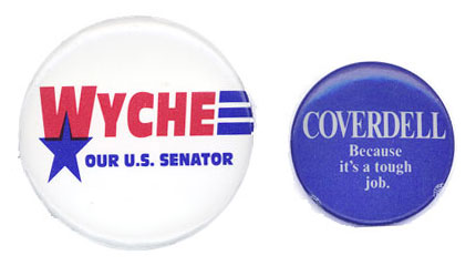 Political buttons.
