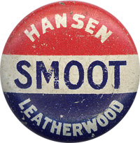 Hansen Smoot Leatherwood button.