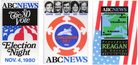 ABC News event badges from election 1980, shuttle STS-7 1983, Reagan in Europe 1985. ABC News event badges from election 1980, shuttle STS-7 1983, Reagan in Europe 1985.