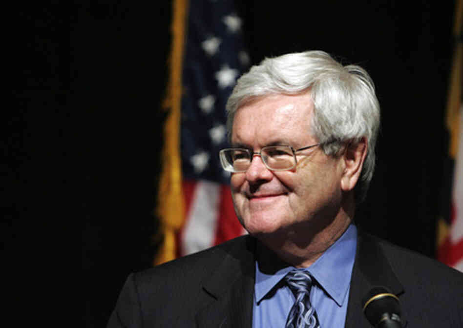 Former House Speaker Newt Gingrich smiles at a fundraiser for US Rep. Wayne Gilchrest on Jan. 10, 20 Former House Speaker Newt Gingrich smiles at a fundraiser for US Rep. Wayne Gilchrest on Jan. 10, 20