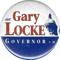 Elect Gary Locke Governor button.