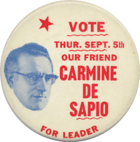 Carmine de Sapio for leader campaign button.