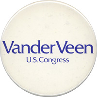 VanderVeen US Congress button.