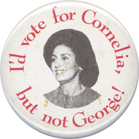 Cornelia campaign button.