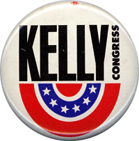 Kelly Congress campaign button.