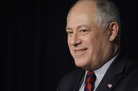 Lt. Governor Pat Quinn talks to the media at a news conference, Friday, Jan. 23, 2009, in Chicago. A Lt. Governor Pat Quinn talks to the media at a news conference, Friday, Jan. 23, 2009, in Chicago. A