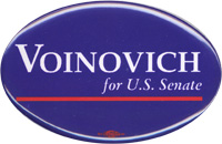 Voinovich for US Senate campaign button.