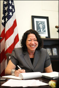 U.S. Supreme Court Justice nominee Sonia Sotomayor meets with White House counsels at the Eisenhower Executive Office Building on June 1, 2009 in Washington, D.C. Photo: Alex Wong/Getty Images.