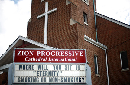 church billboard