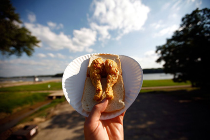 frog legs on the Mississippi