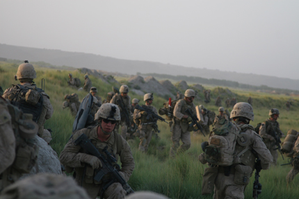 soldiers in field