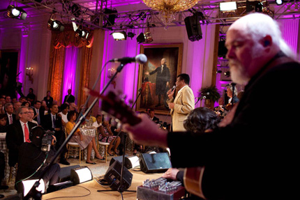 Charley Pride sings at the White House.