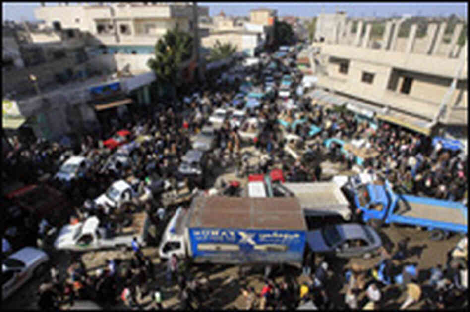 The Gaza breach. The Gaza breach.