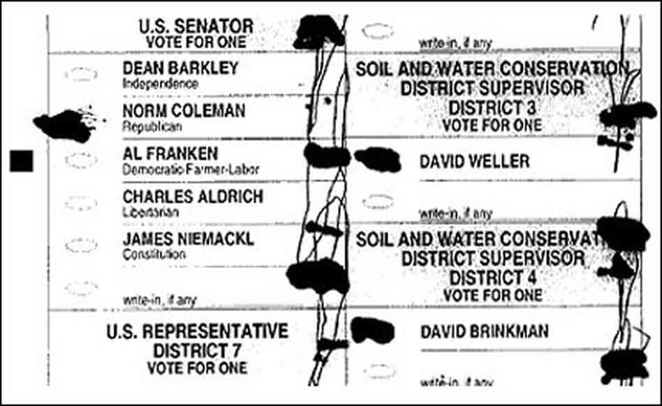 What do you think this Minnesota voter intended? What do you think this Minnesota voter intended?