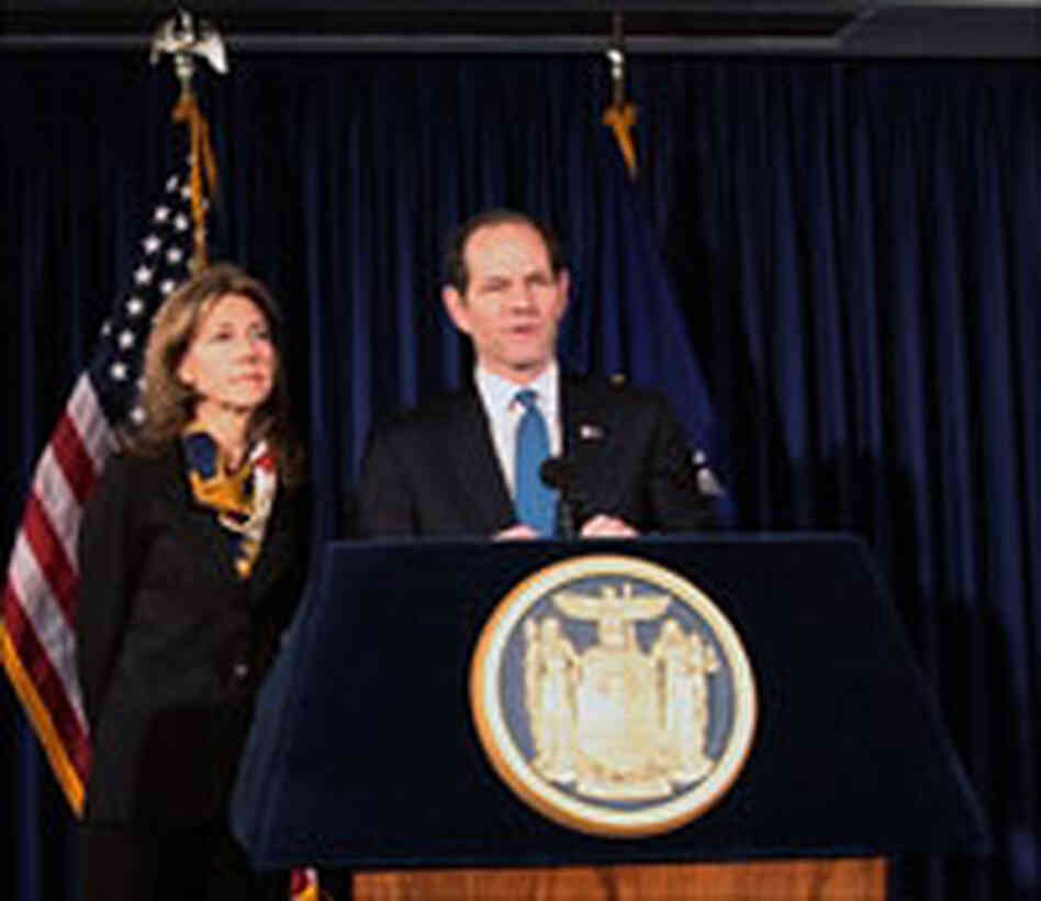 Silda Spitzer stands by her man. Silda Spitzer stands by her man.