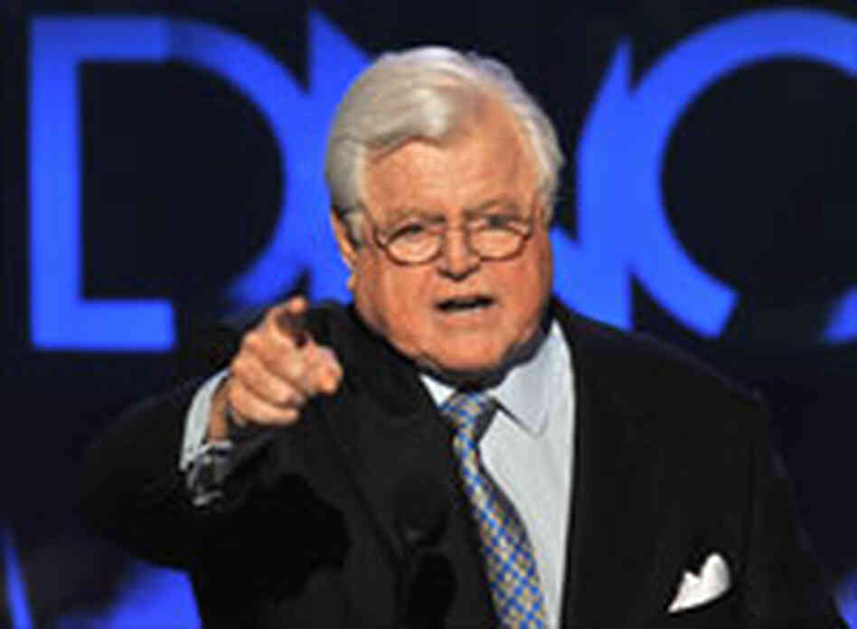 Sen. Ted Kennedy addresses the DNC. Sen. Ted Kennedy addresses the DNC.