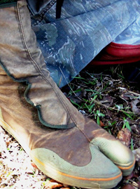 Ken Wood's daring feet